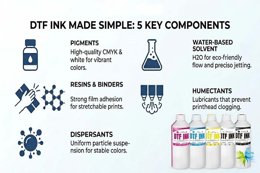 what is dtf ink made of, winnerjet specialized dtf ink ingredients