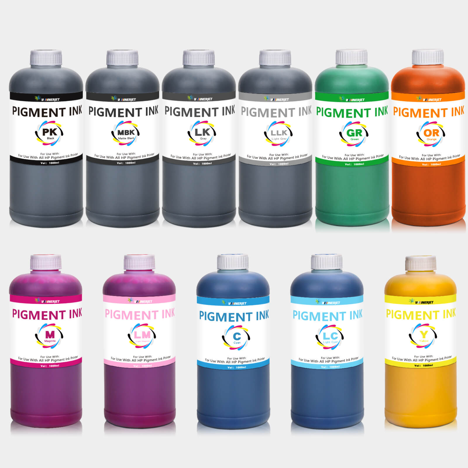 pigment ink for hp 10 11 70 72 80 81