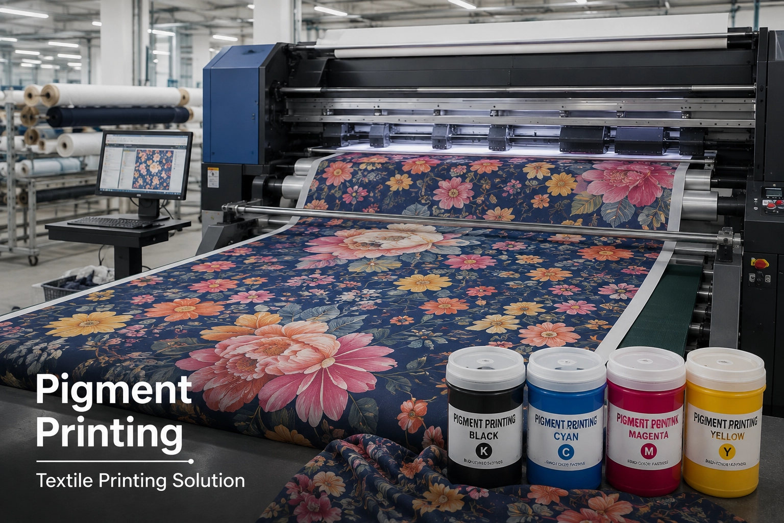 Textile pigment ink printing