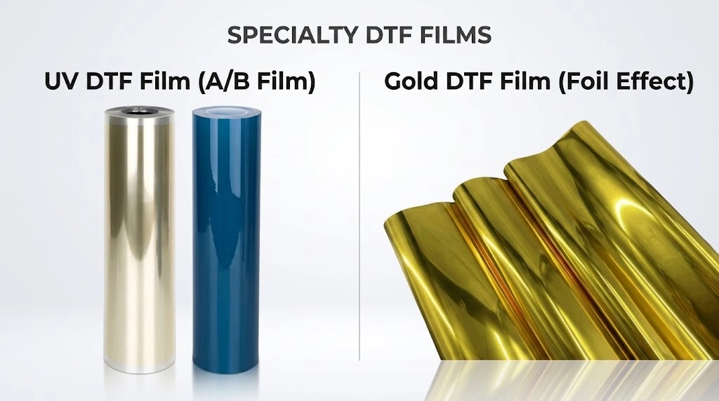 UV DTF & Gold Metallic