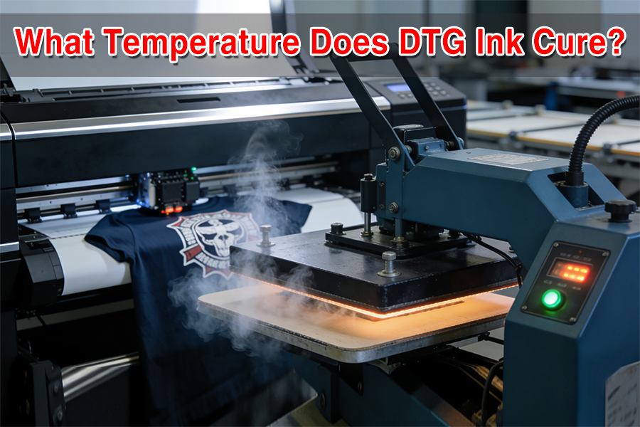 Epson DTG ink curing temperature settings 160C 90s