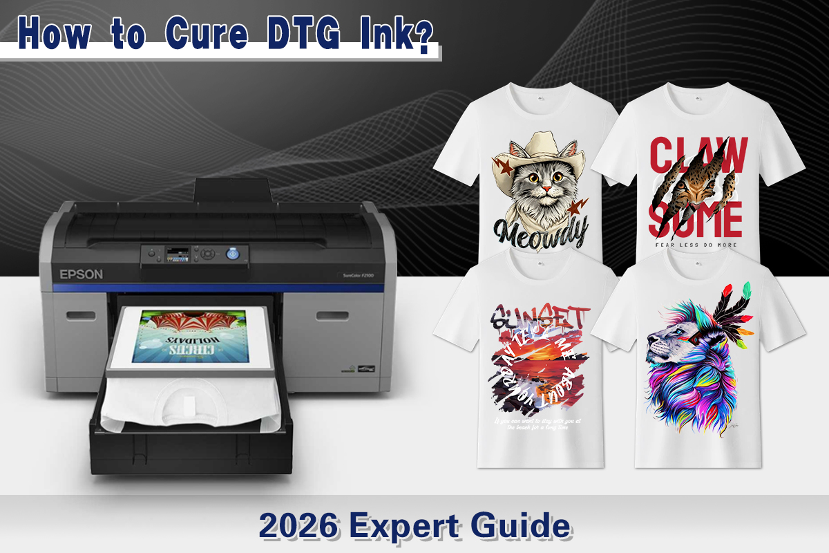 how to cure dtg ink