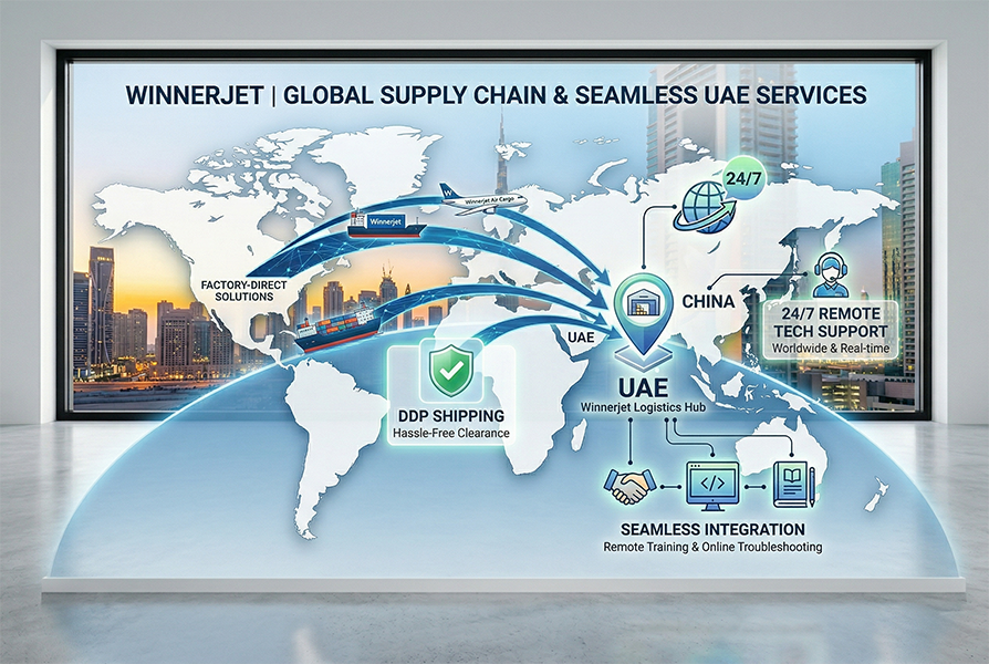 Winnerjet global supply chain and DDP shipping services to the UAE.