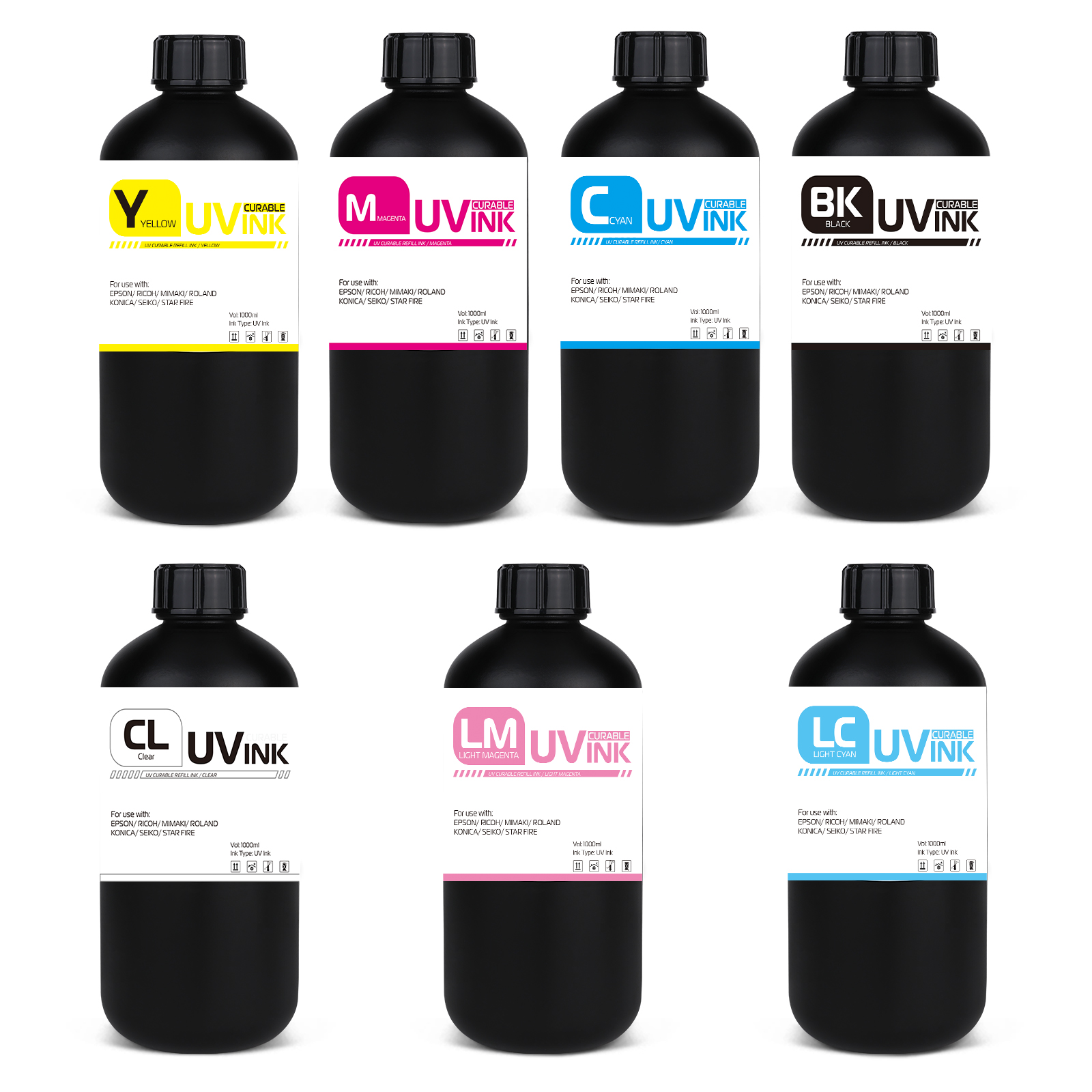 Professional-series UV inks