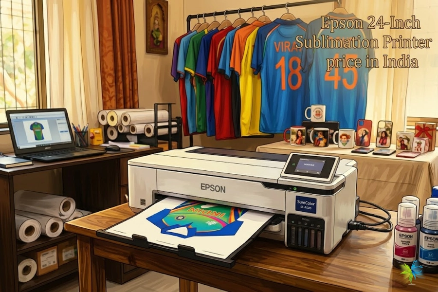 Epson 24 inch sublimation printer for startup business in India Mumbai studio