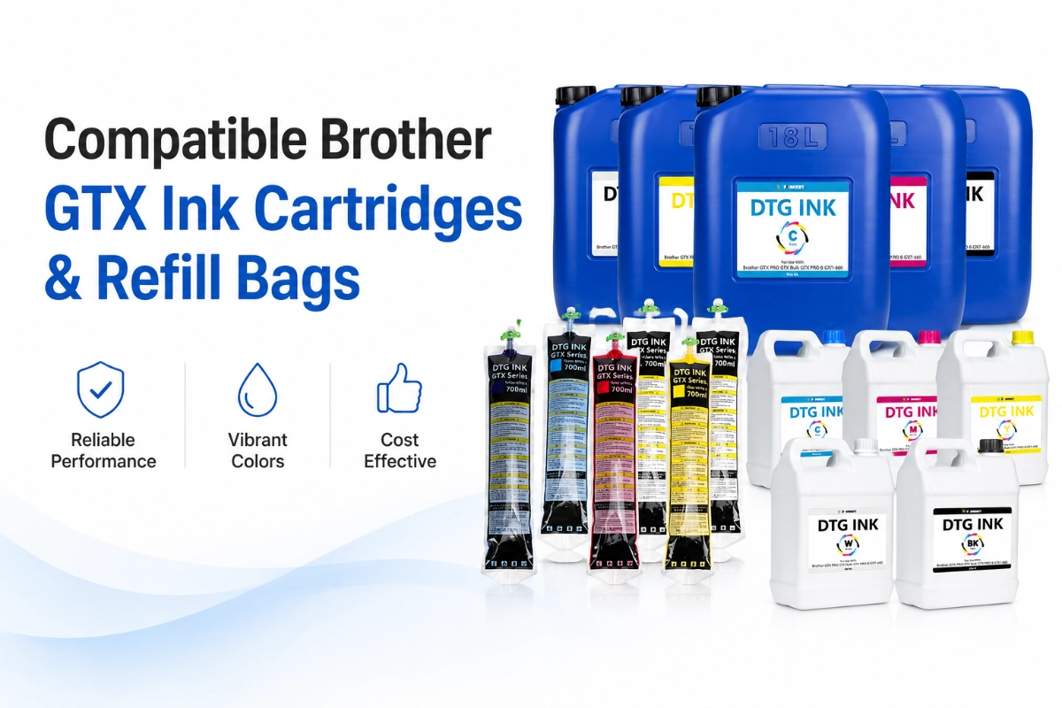 Compatible Brother GTX Ink Cartridges & Refill Bags | Winnerjet
