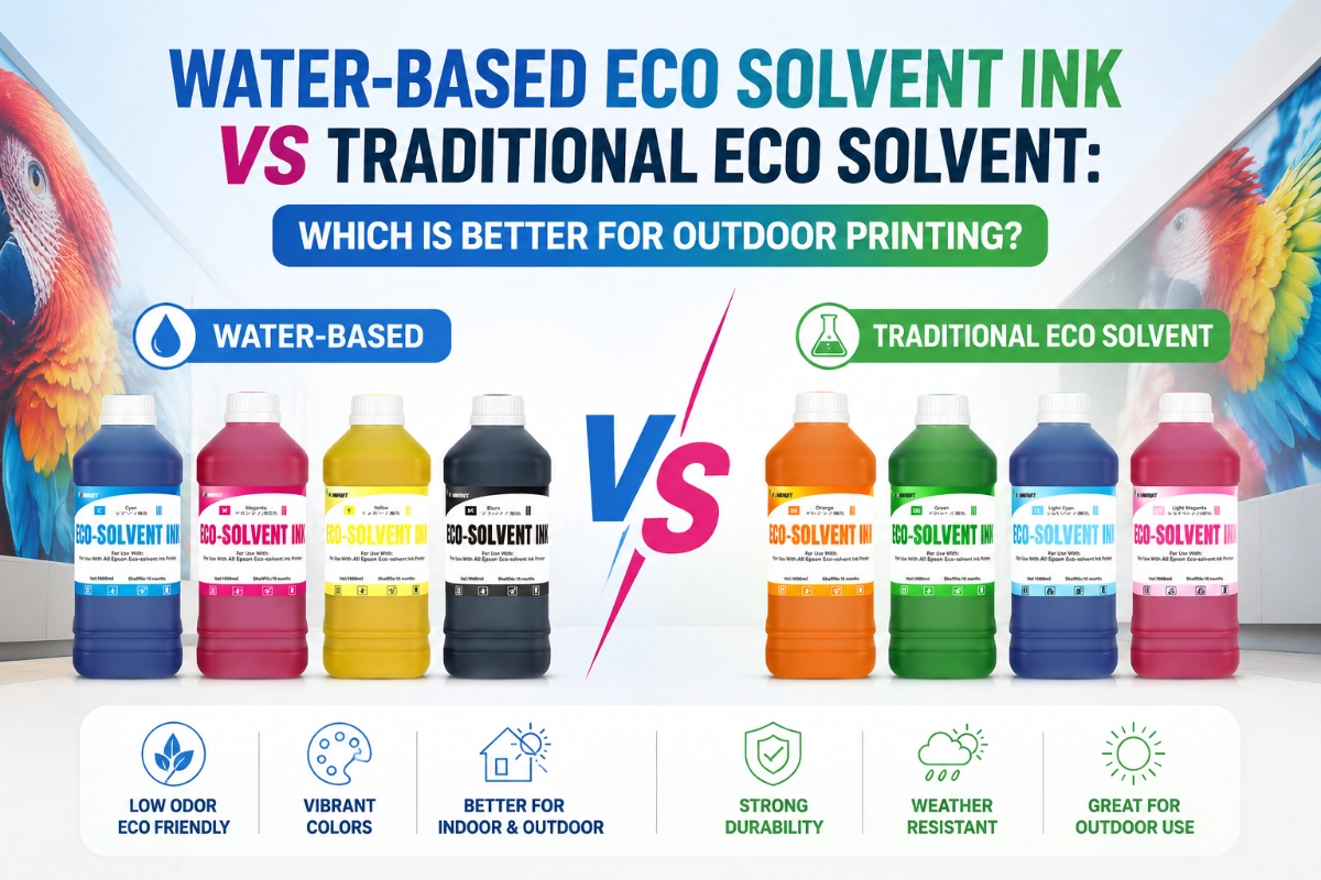 Water-Based Eco Solvent Ink vs Traditional Eco Solvent Which Is Better for Outdoor Printing