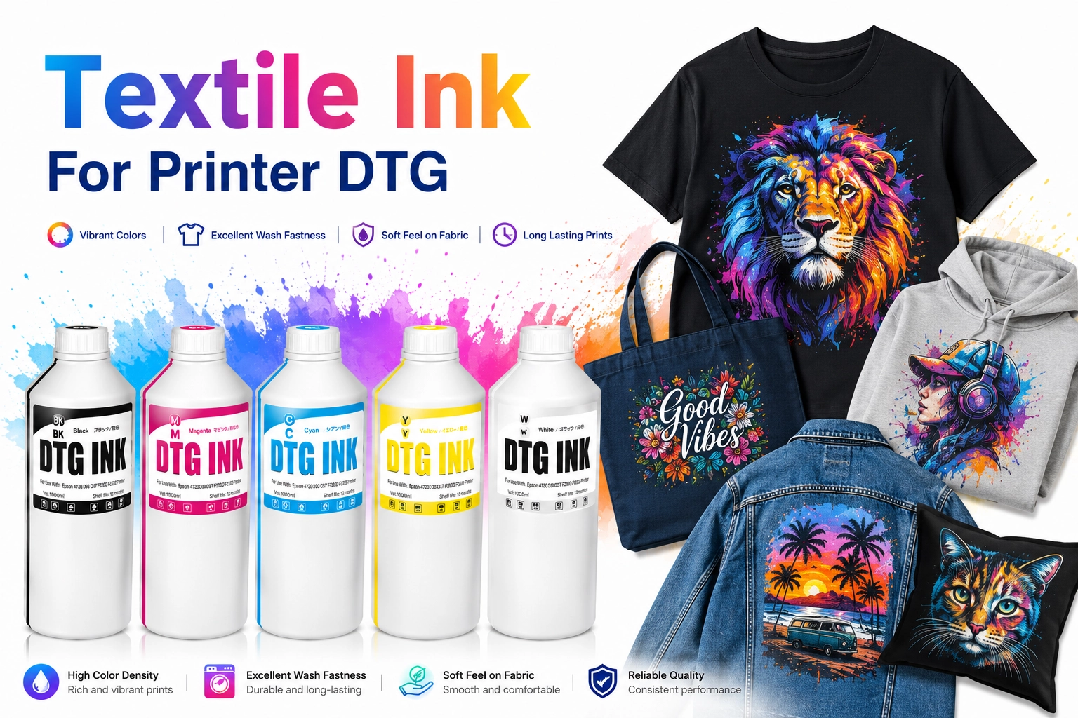 Textile Ink For Printer DTG