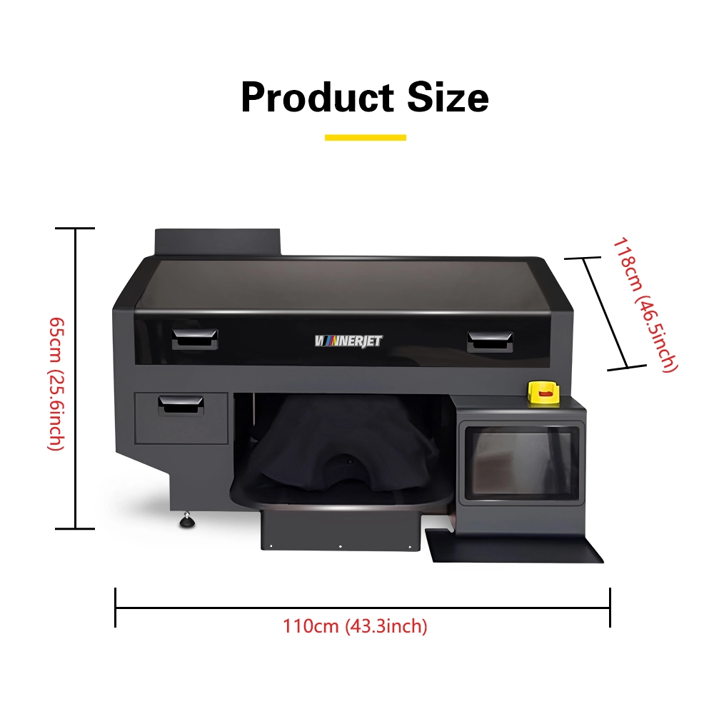 Winnerjet DTG Printer size Winnerjet DTG Printer size