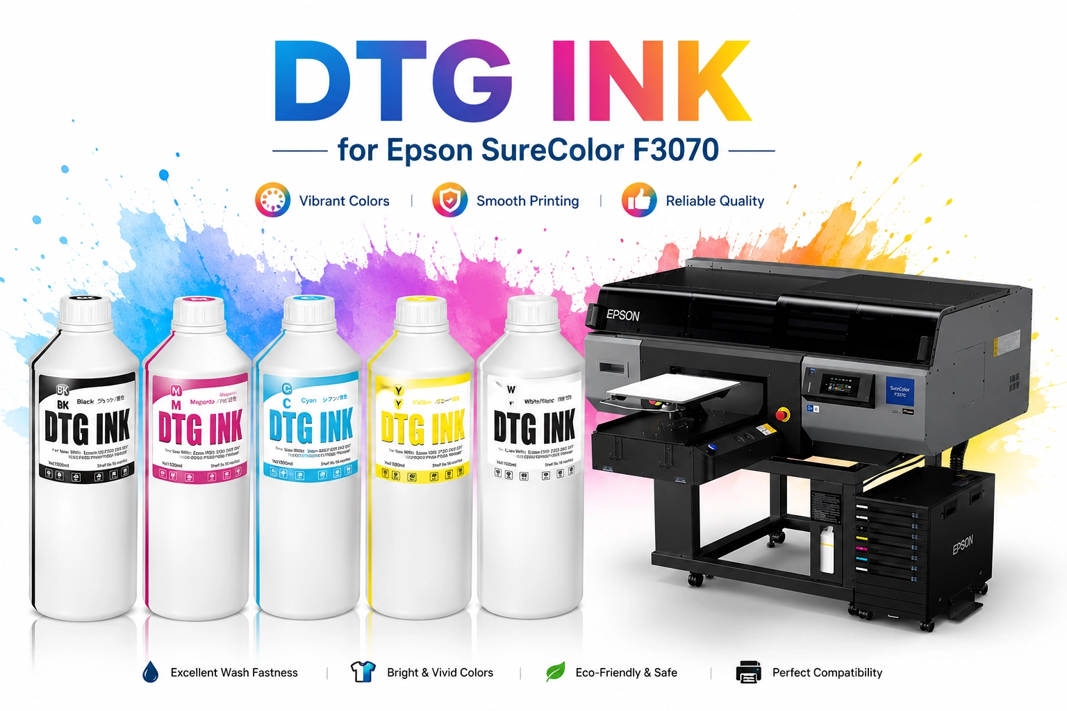 dtg ink for Epson SureColor F3070