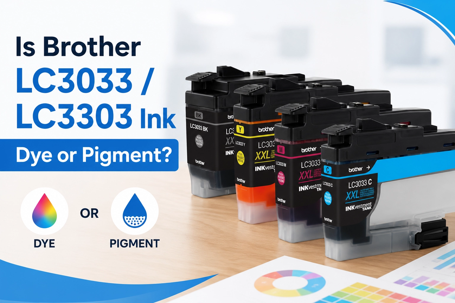 Brother LC3033 LC3303 Ink Dye or Pigment