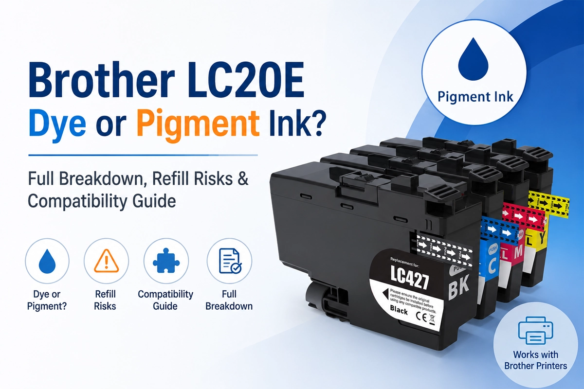Brother LC427 series uses pigment-based ink