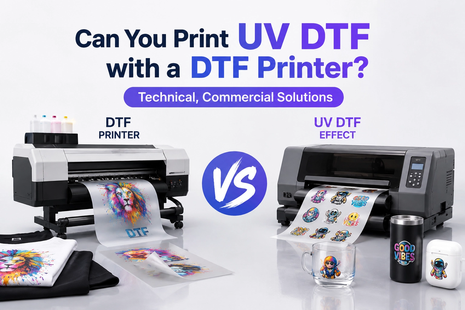 UV DTF Printing vs DTF Printing