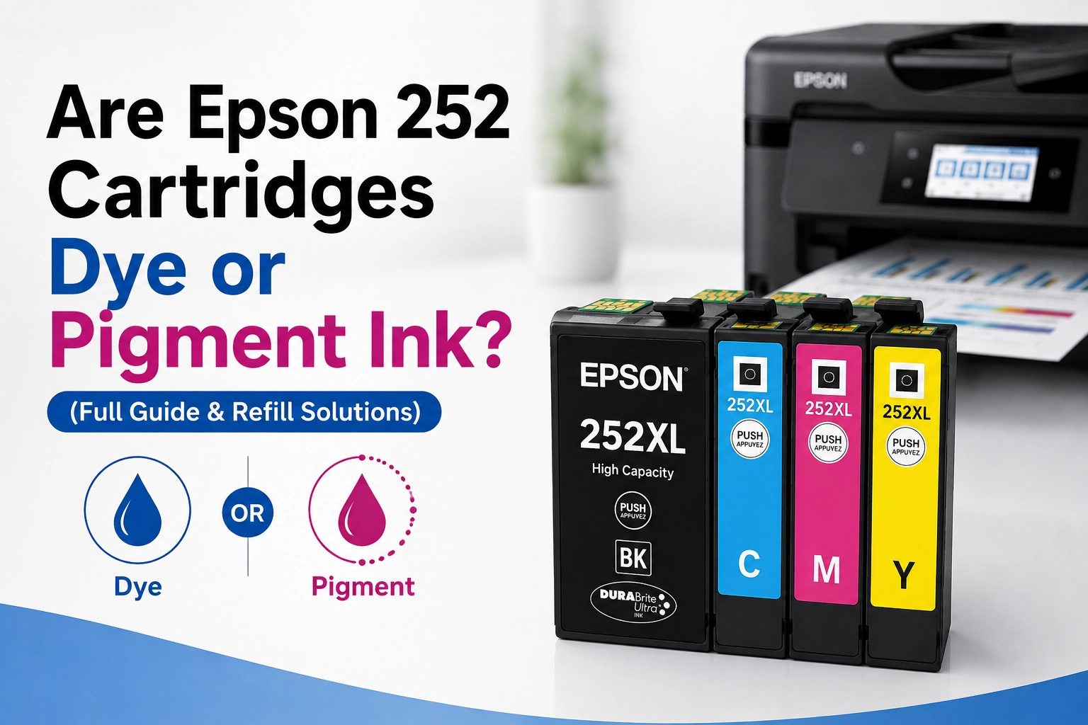 Epson 252 Cartridges Pigment Ink