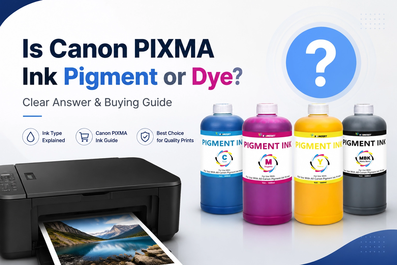is canon pixma ink pigment or dye