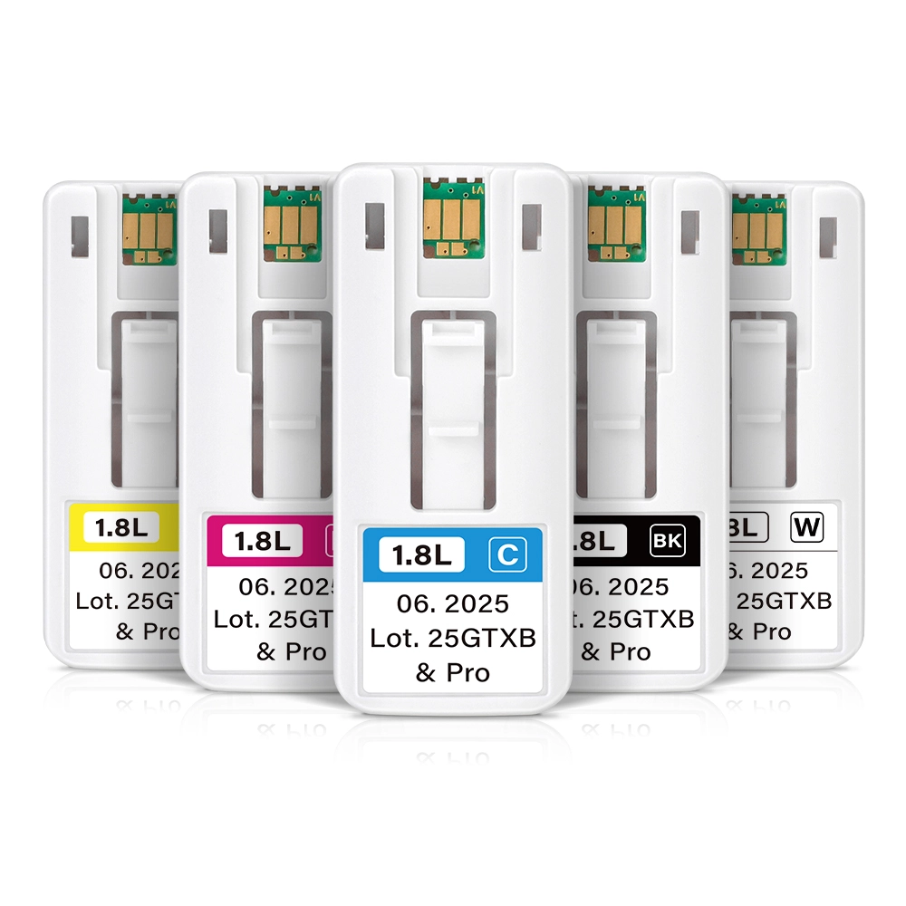 Compatible Brother GTXpro B 1.8L bulk cartridge chip set